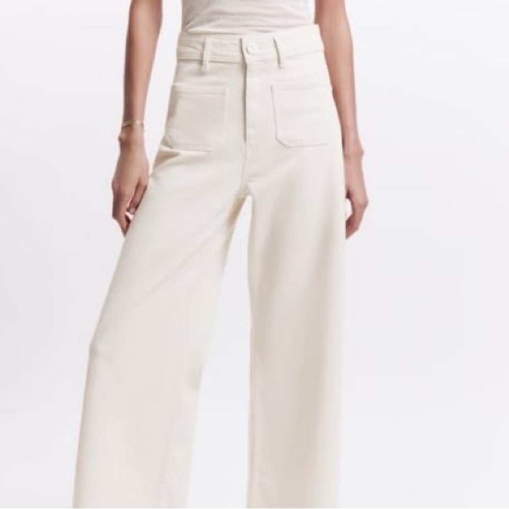Zara - High Waist Wide-Leg Jeans